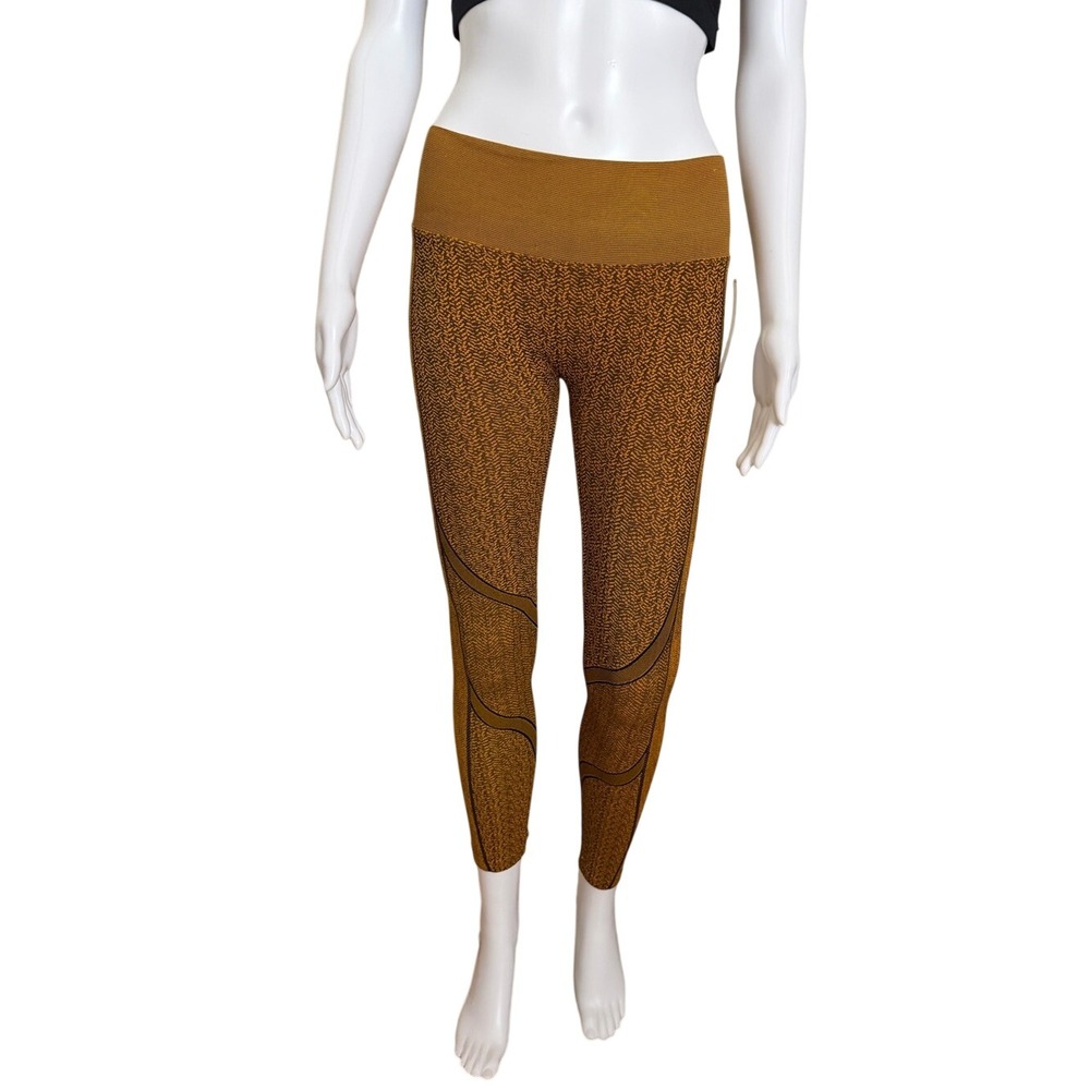 Spiritual Gangster Nylon Spandex Mustard Leggings Size XS/S